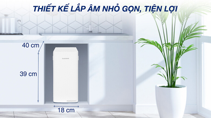 Thiết kế nhỏ gọn, tiết kiệm không gian diện tích sử dụng