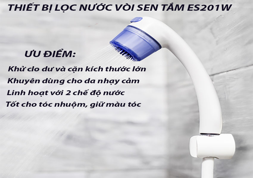 Ưu điểm của Máy lọc nước dạng vòi sen tắm Cleansui ES201W