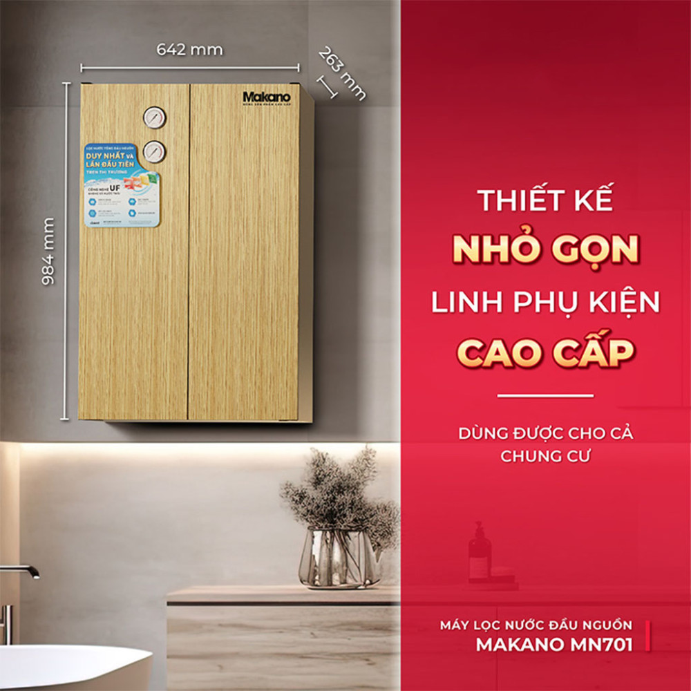 Máy lọc nước đầu nguồn Makano MN701 - Hàng chính hãng