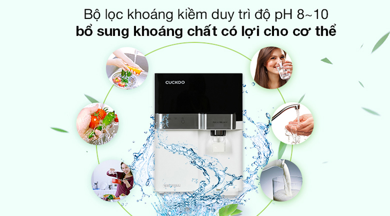 Duy trì độ PH 8-10 và bổ sung các chất có lợi cho cơ thể.