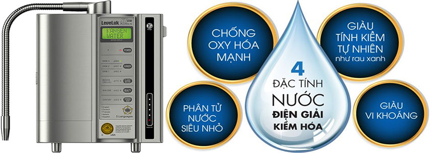 4 đặc tính nước của Máy lọc nước Kangen Leveluk Enagic SD-501 Platinum