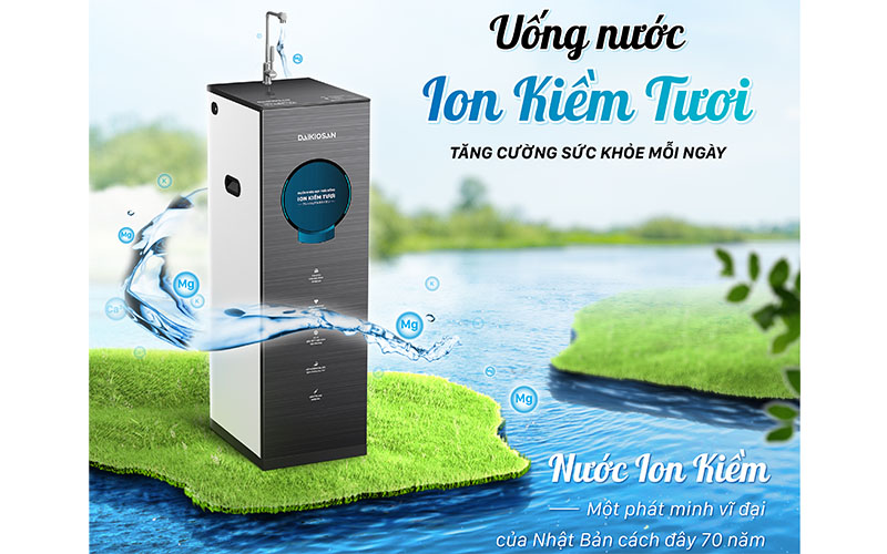 Máy lọc nước ion kiềm tươi Daikiosan DN104