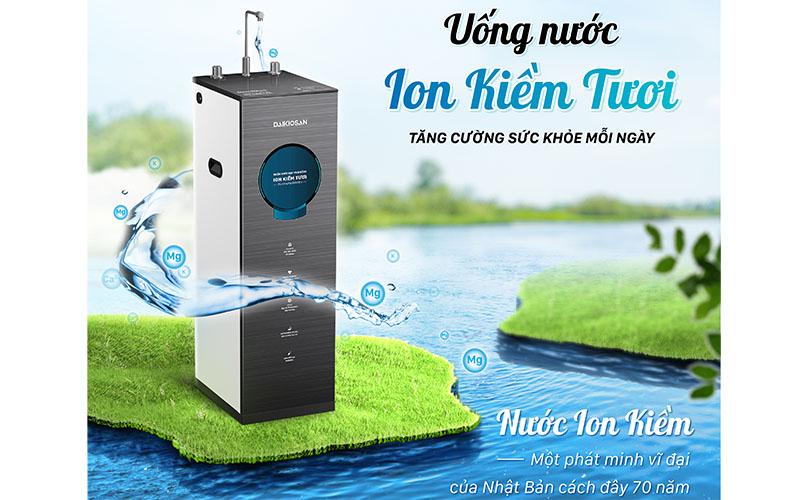 Máy lọc nước ion kiềm tươi nóng nguội Daikiosan DN204