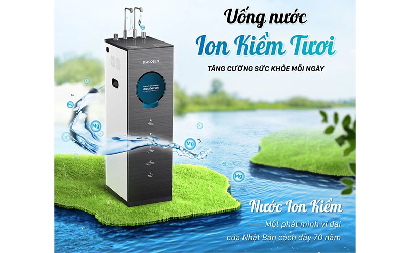 Máy lọc nước Ion kiềm tươi nóng lạnh nguội Daikiosan DN304