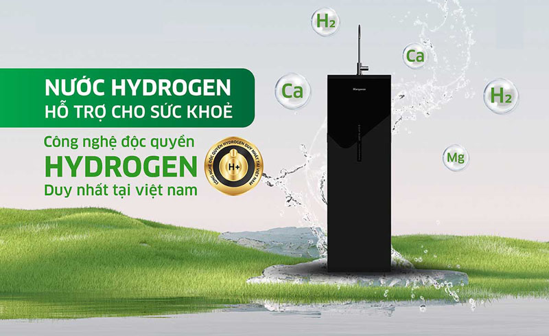 Tính năng tạo nước Hydrogen bổ sung vi chất tự nhiên tốt cho sức khỏe.