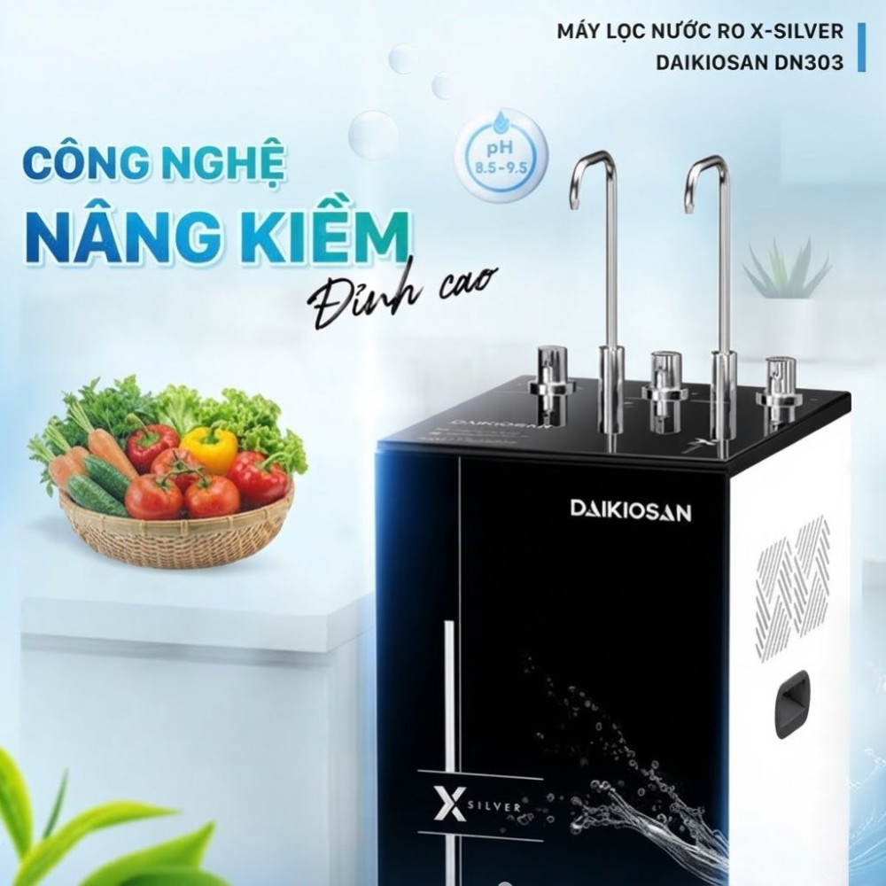 Máy lọc nước nóng lạnh RO X-SILVER Daikiosan DN303 - Hàng chính hãng
