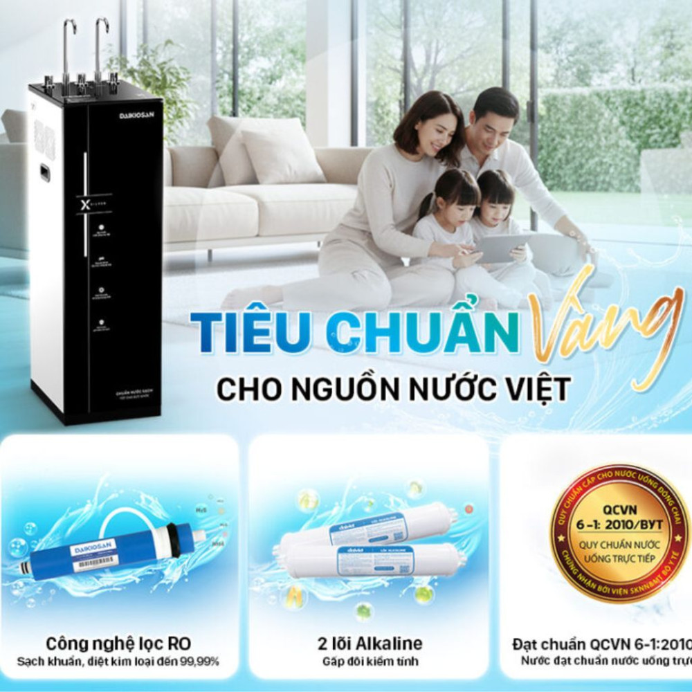 Máy lọc nước nóng lạnh RO X-SILVER Daikiosan DN303 - Hàng chính hãng