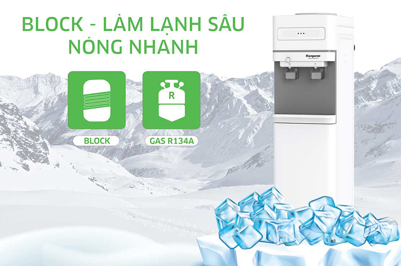 Công nghệ làm lạnh bằng Block giúp làm lạnh nhanh chóng, tiết kiệm điện năng