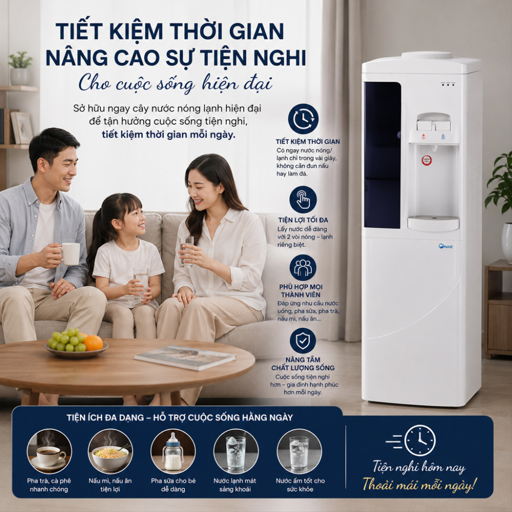 Máy lọc nước nóng lạnh Alpha G3-LUXURY - Hàng chính hãng