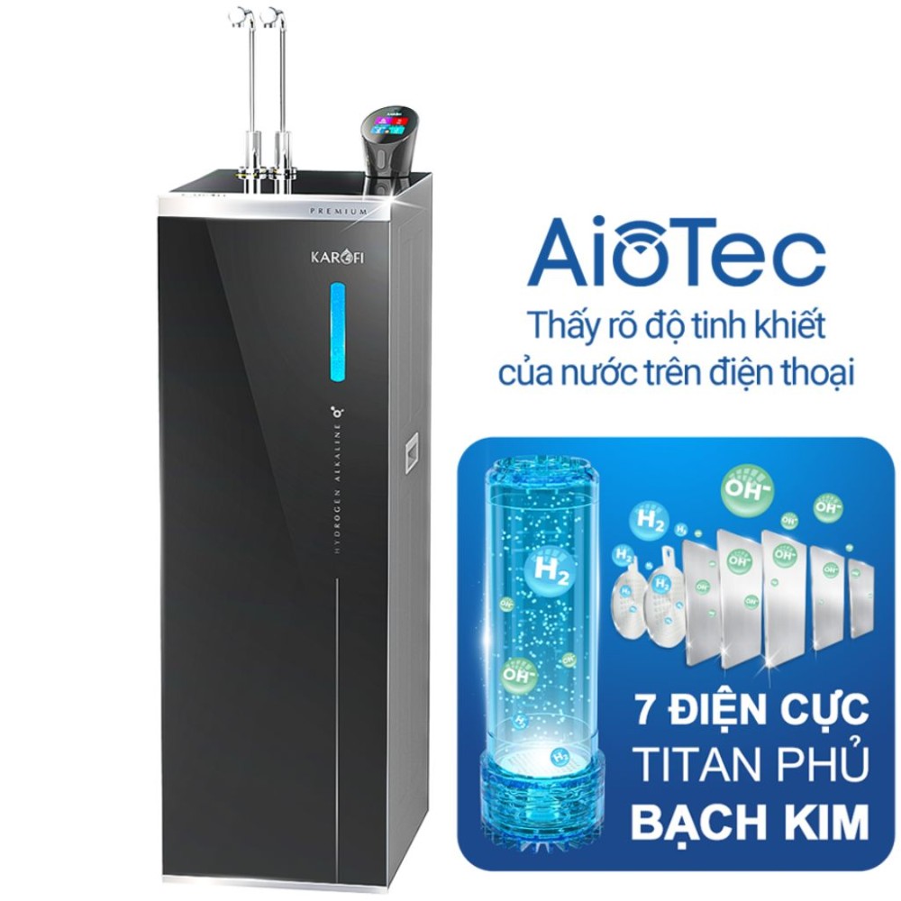 Máy lọc nước nóng lạnh Hydro-ion kiềm Karofi KAE-S88 PROMAX - Hàng chính hãng