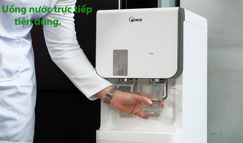 Nguồn nước đầu ra tinh khiết của Máy lọc nước nóng lạnh RO Winix TR105-WV 