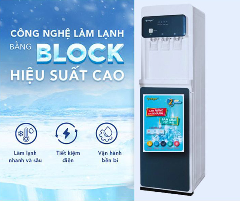 Làm lạnh bằng Block tiết kiệm điện, độ ồn thấp