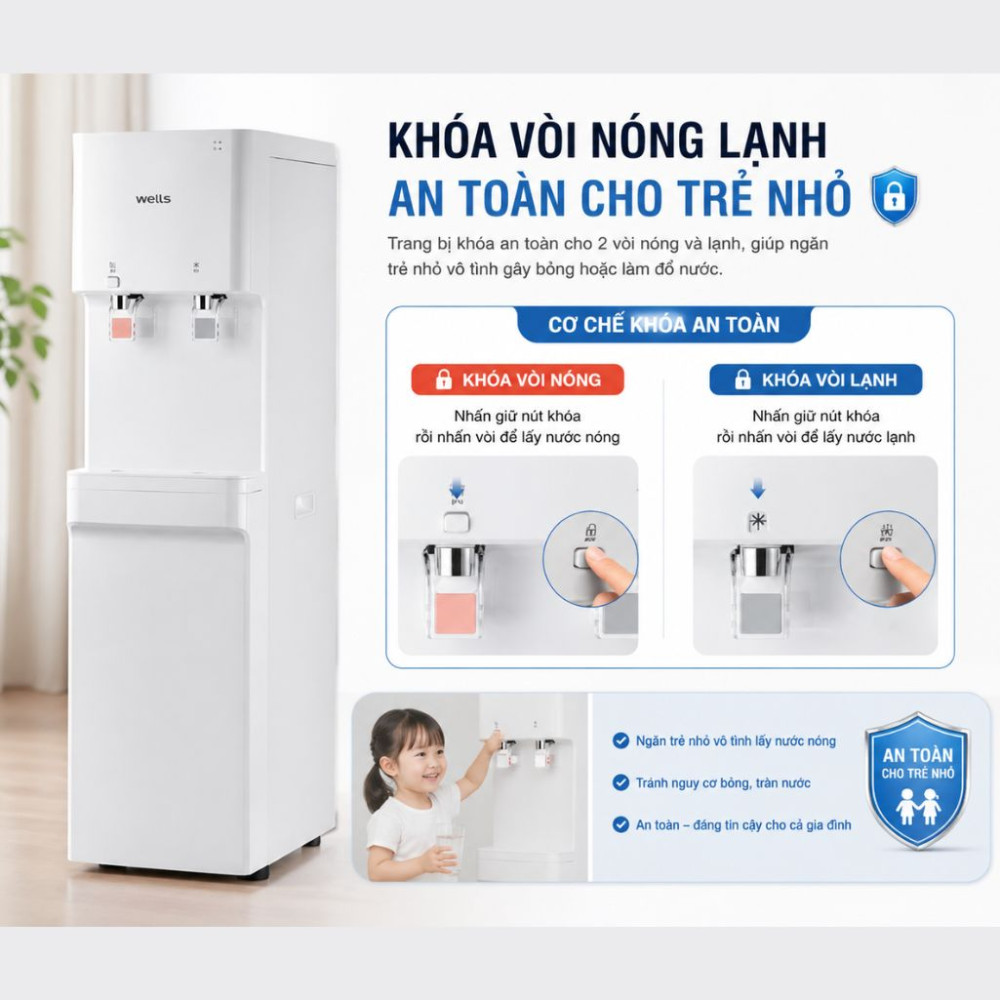 Máy lọc nước Wells RO STAND - Hàng chính hãng