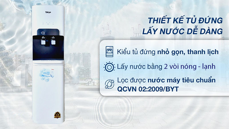 Thiết kế của Máy lọc nước nóng lạnh Yakyo TP-668-Nano