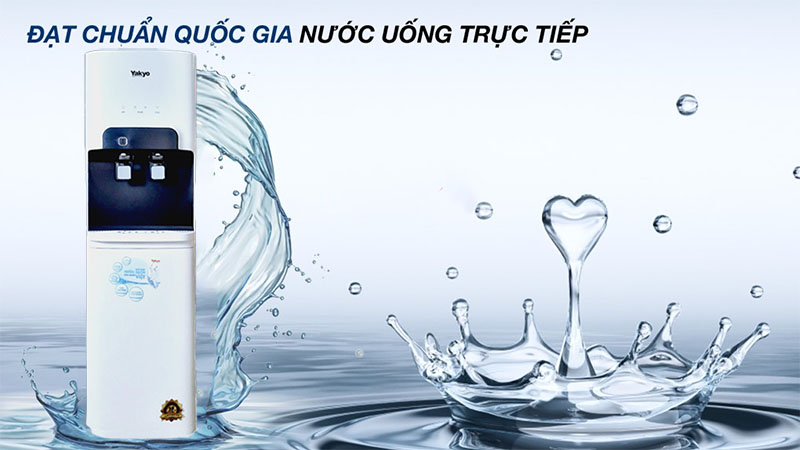 Nước uống đạt chuẩn của Máy lọc nước nóng lạnh Yakyo TP-668-Nano