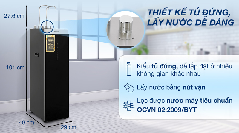 Thiết kế tủ đứng hiện đại, sang trọng