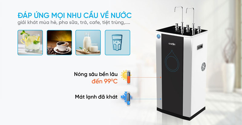 Có 3 chế độ nước, đáp ứng nhu cầu sử dụng của các thành viên trong gia đình