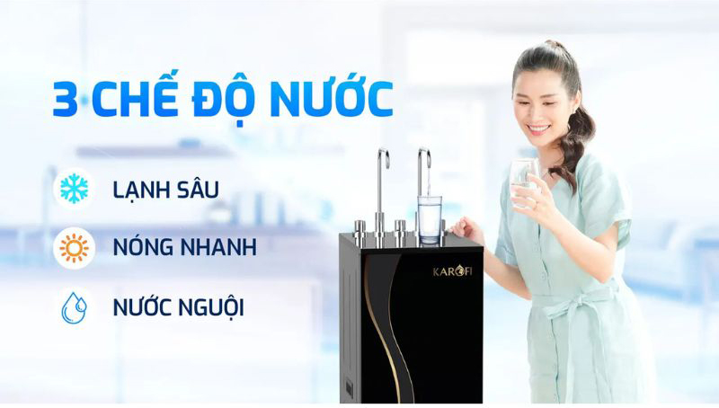 Có 3 chức năng nóng - lạnh - thường tiện lợi