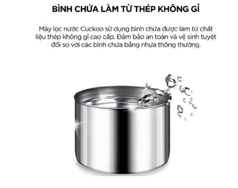 Chất liệu cấu tạo cao cấp tạo độ bền cho máy, đảm bảo an toàn cho sức khỏe