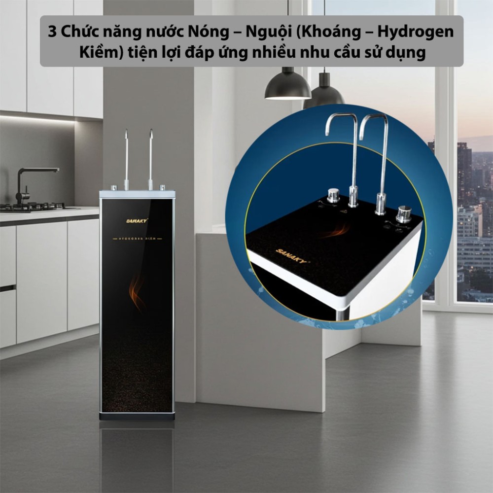 Máy lọc nước nóng nguội kiềm Sanaky SNK-S2HK002 - Hàng chính hãng