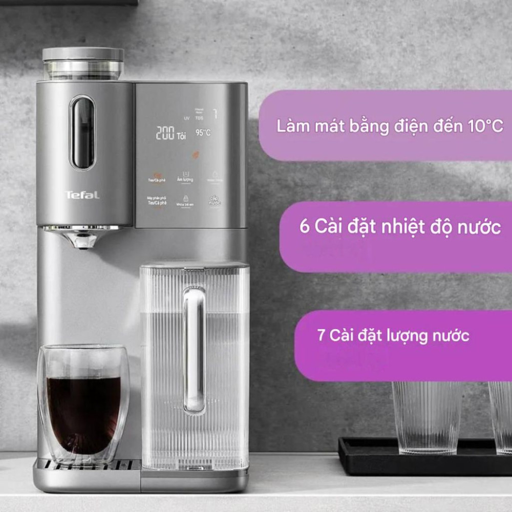 Máy lọc nước pha trà và cà phê Tefal BR653B - Hàng chính hãng