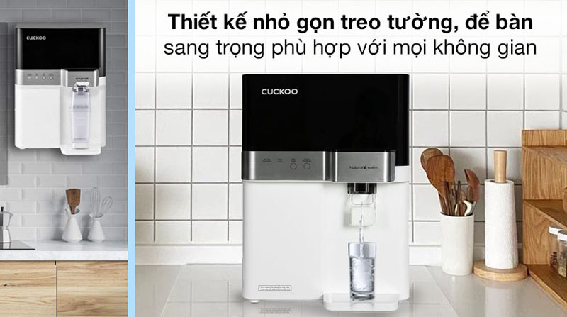 Kiểu dáng hiện đại, tinh tế, tiện dụng, lắp đặt trên bàn, treo tường