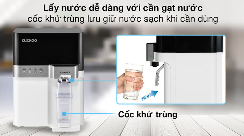 Dễ dàng lấy nước với cần gạt