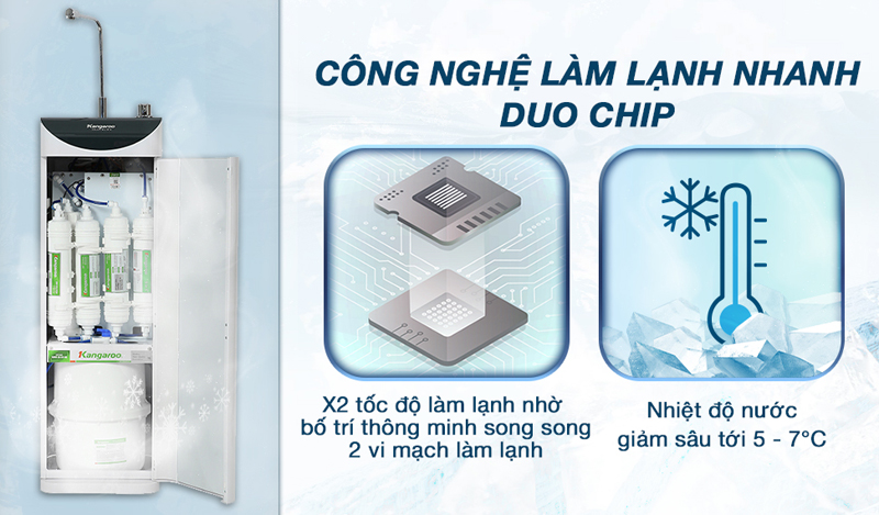 Làm lạnh bằng chip điện tử giúp tăng khả năng làm lạnh nhanh chóng