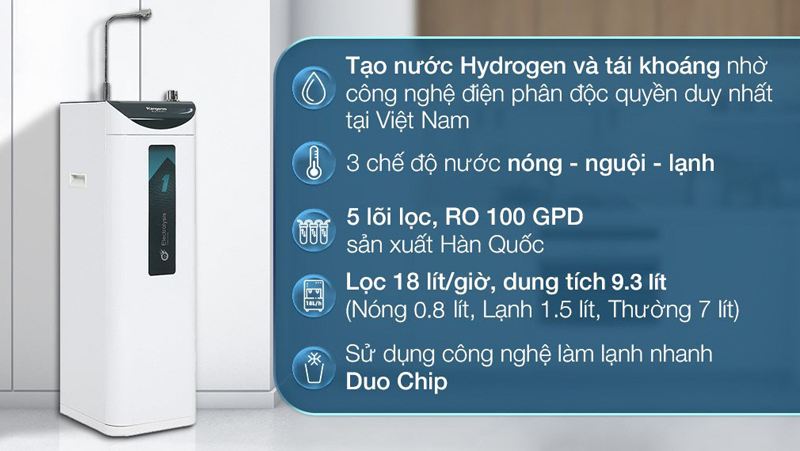 Đặc điểm nổi bật của máy lọc nước nóng lạnh nguội Kangaroo KG10A7ES 