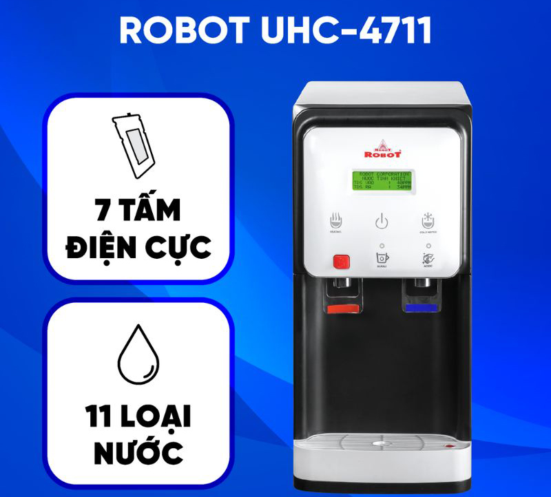 Máy lọc nước điện giải nóng nguội lạnh Robot UHC-4711 