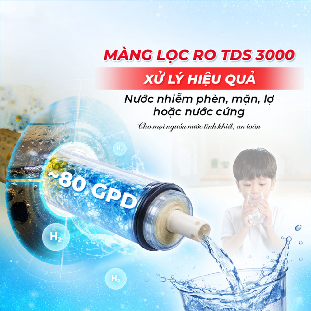 Máy lọc nước siêu lọc công nghệ kép 12 cấp Makano MN112 - Hàng chính hãng