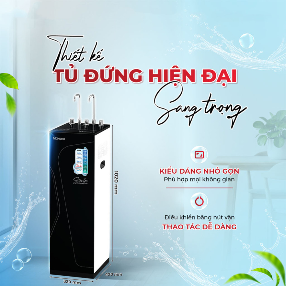 Máy lọc nước siêu lọc công nghệ kép 12 cấp Makano MN312 - Hàng chính hãng