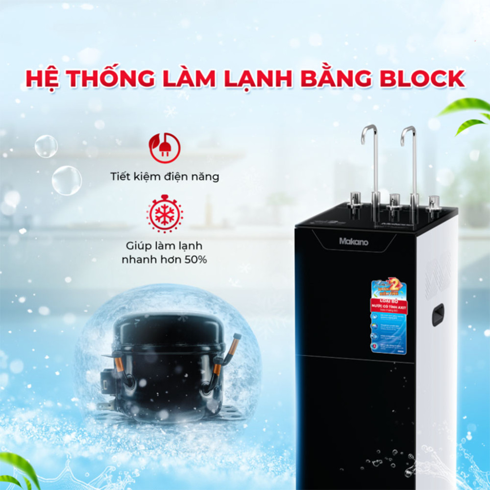 Máy lọc nước siêu lọc x2 kiềm tính 10 cấp Makano MN310 - Hàng chính hãng