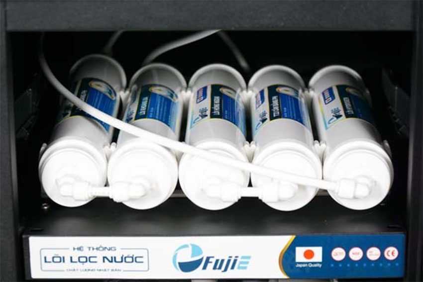 Hệ thống lọc nước của máy lọc nước tinh khiết RO FujiE RO-1100UV CAB HYDROGEN