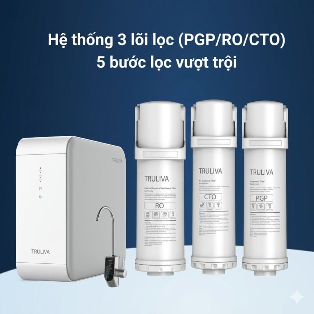 Máy lọc nước âm tủ bếp Truliva UR5840 - Hàng chính hãng