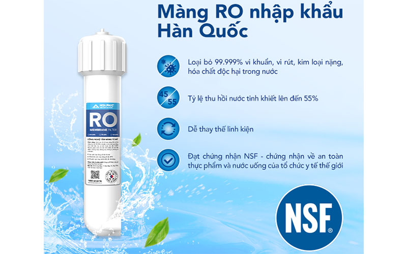 Màn lọc RO của Máy lọc nước RO nóng nguội lạnh Hòa Phát HPN685