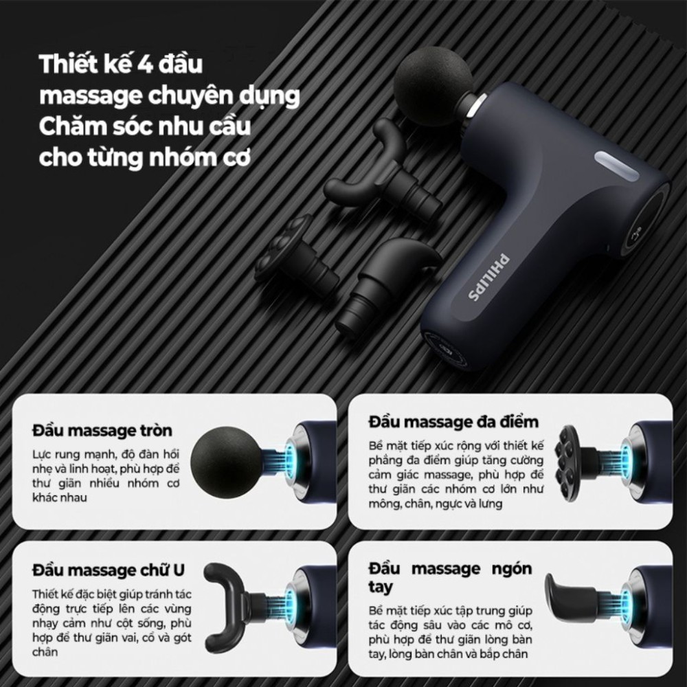 Máy massage cầm tay Philips PPM7319 - Hàng chính hãng