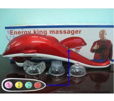 Máy masage cầm tay cá heo 3 đầu Silicon HPL 