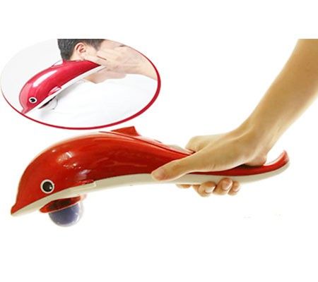 Máy masage cầm tay cá heo 3 đầu Silicon HPL