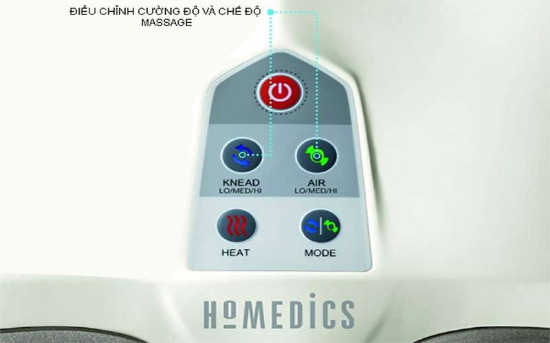 Bảng điều khiển của Máy massage chân HoMedics FMS-351HJ