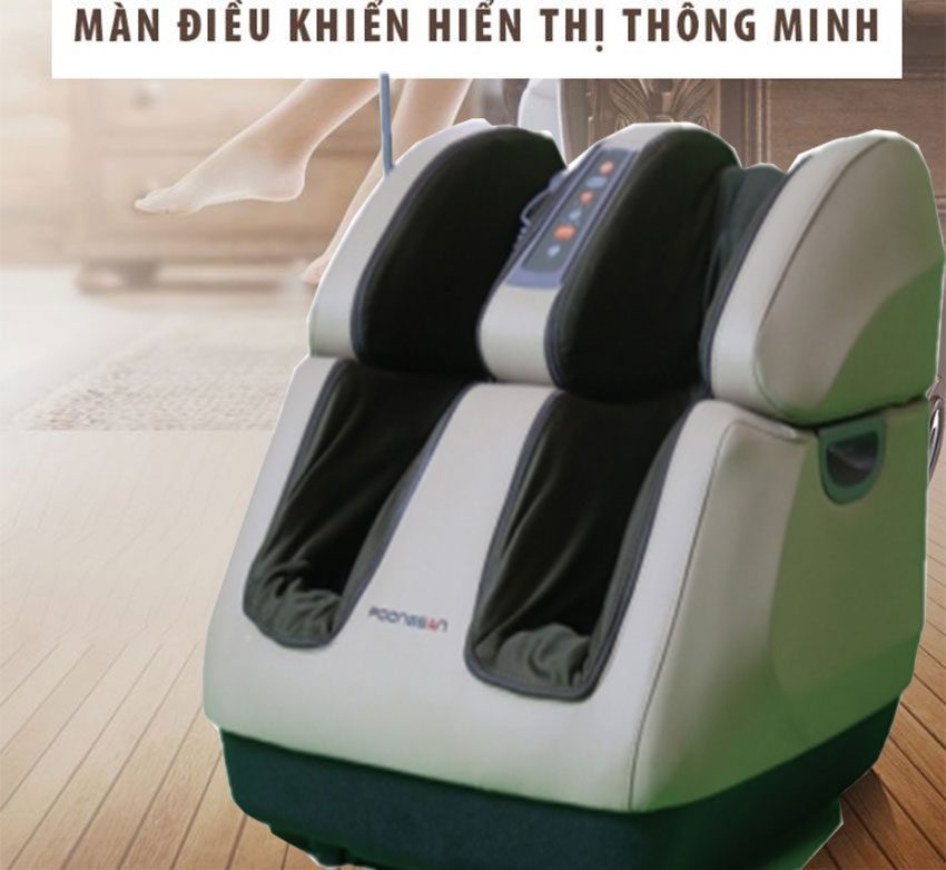 Máy massage chân Poongsan PS-02 với bảng điều khiển dễ sử dụng