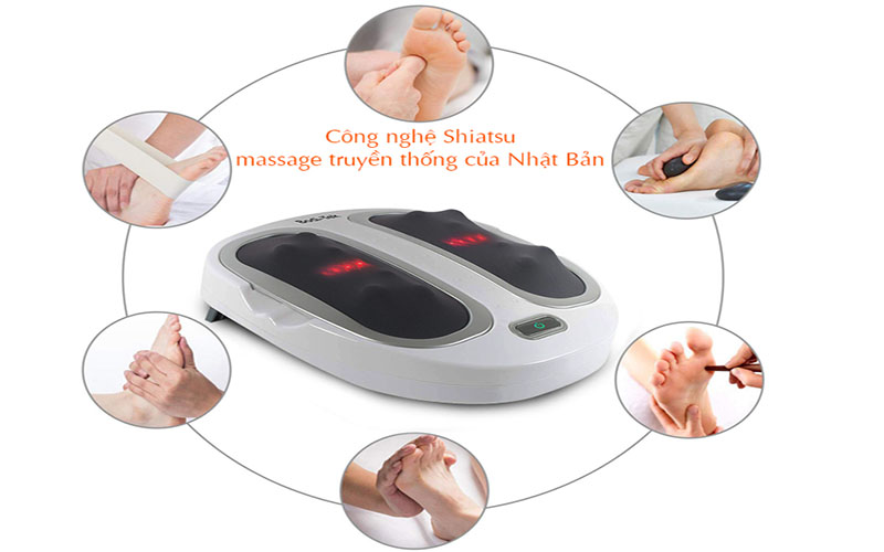 Công nghệ hoạt động của Máy massage chân shiatsu Rio Bodi-tek FMAS2