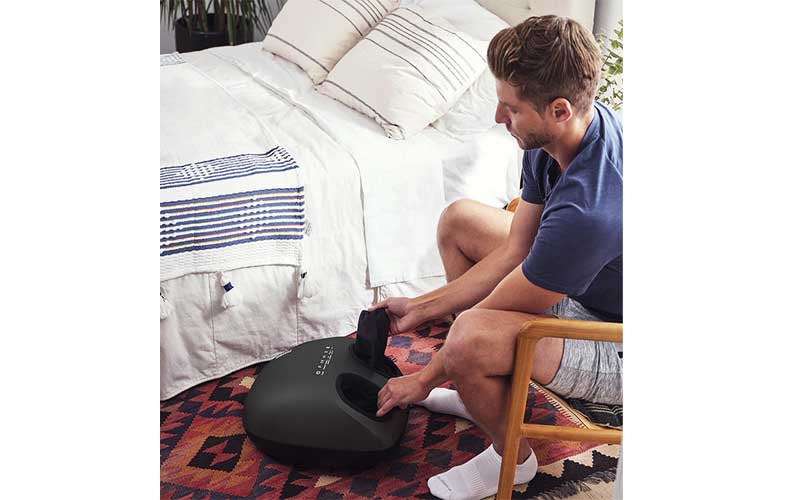 Thiết kế dễ vệ sinh của Máy massage chân khí nén cao cấp 3in1 kèm nhiệt Homedics FMS-360HJ-BK