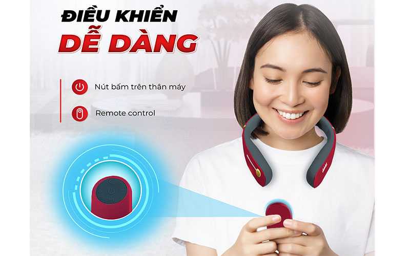 Điều khiển của Máy massage cổ xung điện Đại Việt DVMG-00003