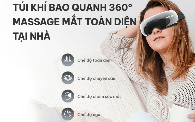 4 Chế độ massage của Máy massage mắt KATA ME10