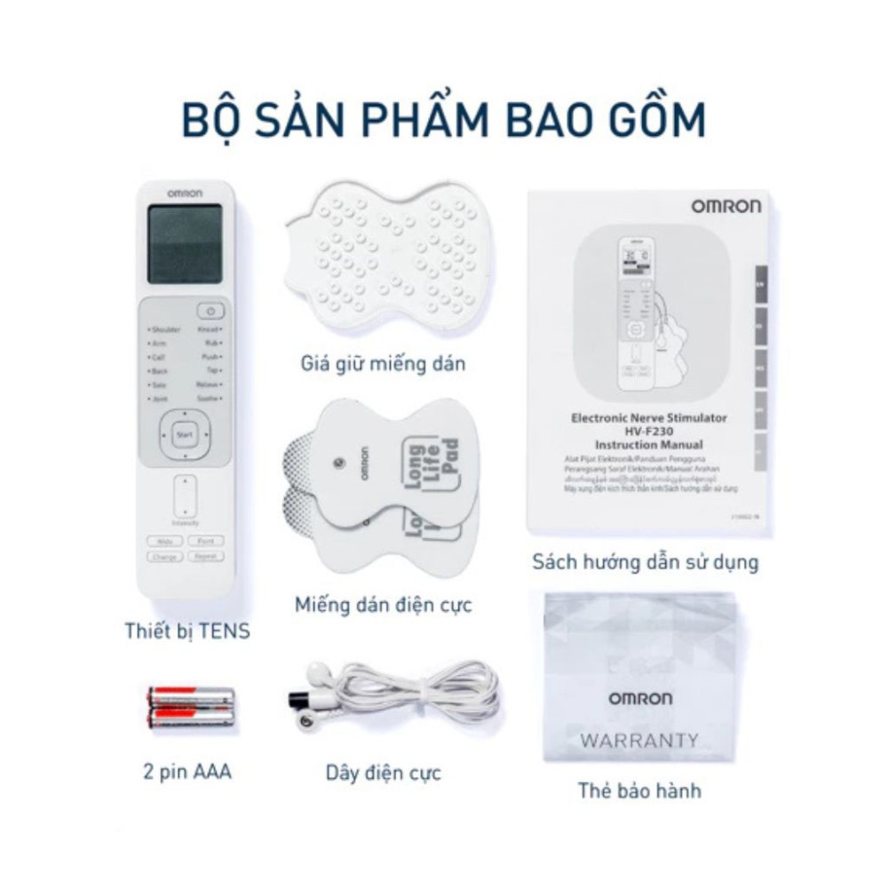 Máy massage xung điện Omron HV-F230 - Hàng chính hãng
