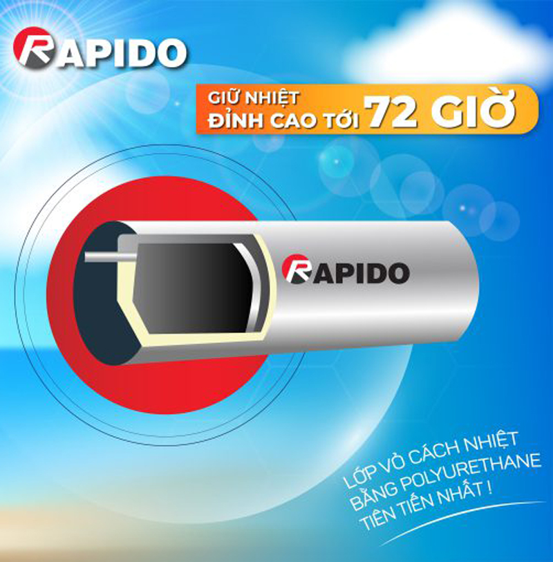 Máy năng lượng mặt trời Rapido TRENDY 18 - Hàng chính hãng