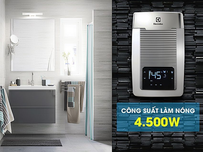 Công suất 4500W của máy tắm nước nóng Electrolux EWE-451TX-DCT2