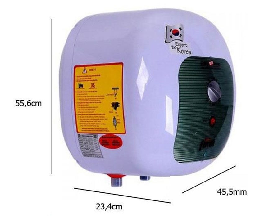 Kích thước của máy nước nóng Ferroli Cubo 30L Export