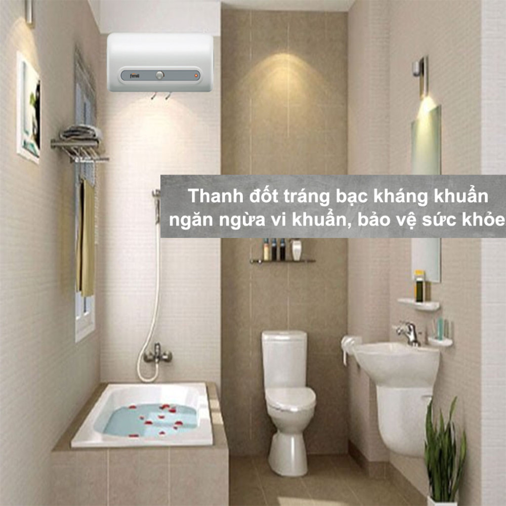 Máy nước nóng gián tiếp Ferroli QQ-AG+ 20L có công nghệ kháng khuẩn bảo vệ sức khỏe
